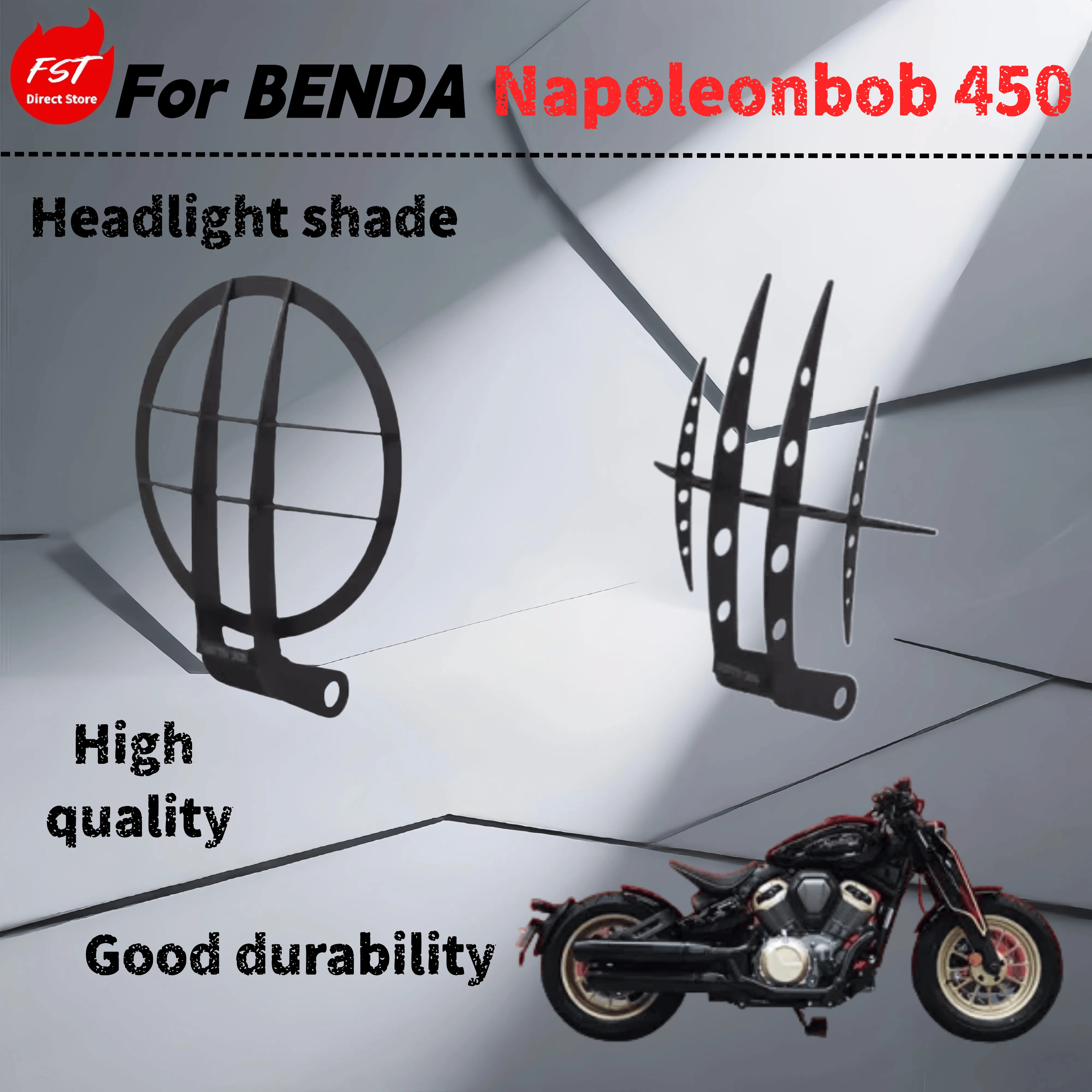 For Benda Napoleonbob 450 retrofit retro headlight mesh fence lampshade protective cover accessories
For Benda Napoleonbob 450 retrofit retro headlight mesh fence lampshade protective cover accessories