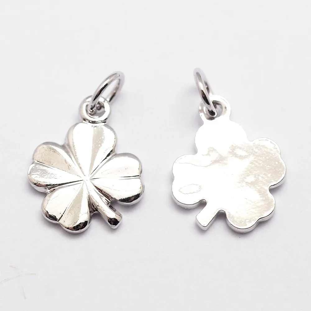 50pcs Clover Brass Charms Four Leaf Pendants Real 18K Gold Plated for DIY Bracelets Necklace Jewelry Making Supplies 11x9x1mm
50pcs Clover Brass Charms Four Leaf Pendants Real 18K Gold Plated for DIY Bracelets Necklace Jewelry Making Supplies 11x9x1mm