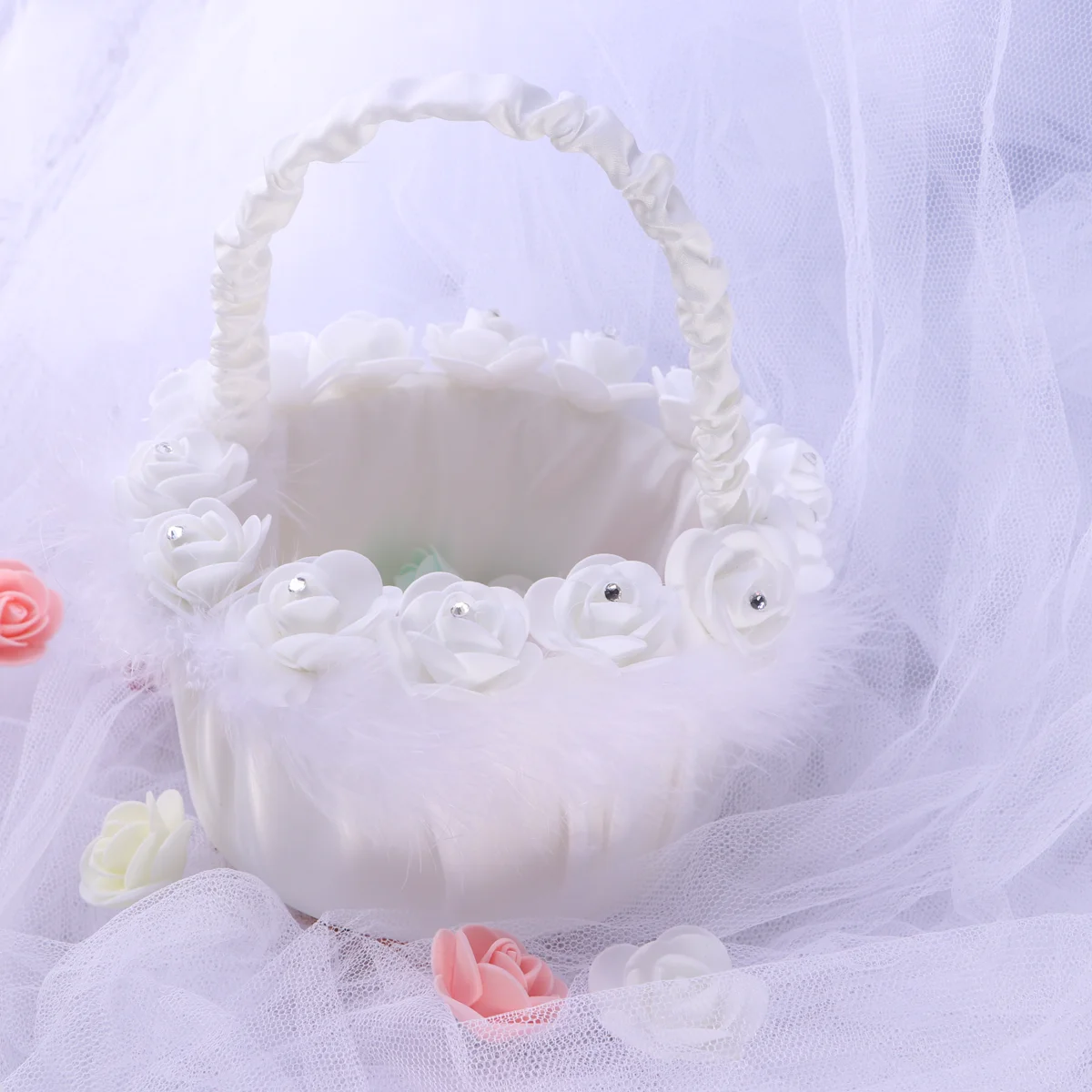 Wedding Flower Bubble Wedding Flower Girl Basket Baskets White Girl Holding Candy Small Gifts Confetti Cards Storage
Wedding Flower Bubble Wedding Flower Girl Basket Baskets White Girl Holding Candy Small Gifts Confetti Cards Storage