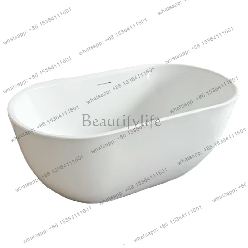 Thin-edged acrylic bathtub Independent hotel docking Italian large space household bathtub
Thin-edged acrylic bathtub Independent hotel docking Italian large space household bathtub