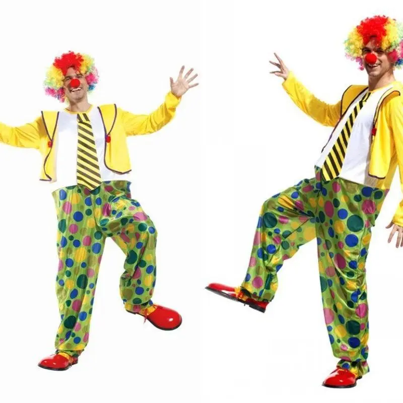 Adult loween Cosplay Clown Suit Costume Men's Funny Clown Outfit M0049 Clete Clown Ensemble for Stage Performances
Adult loween Cosplay Clown Suit Costume Men's Funny Clown Outfit M0049 Clete Clown Ensemble for Stage Performances