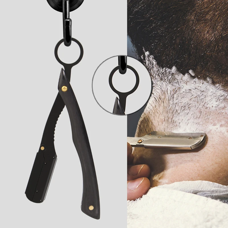 Men Stainless Steel Hair Curved Ring Razor Floding Convenient Hooks Shaving Knife Pro Salon Barber Tools
Men Stainless Steel Hair Curved Ring Razor Floding Convenient Hooks Shaving Knife Pro Salon Barber Tools