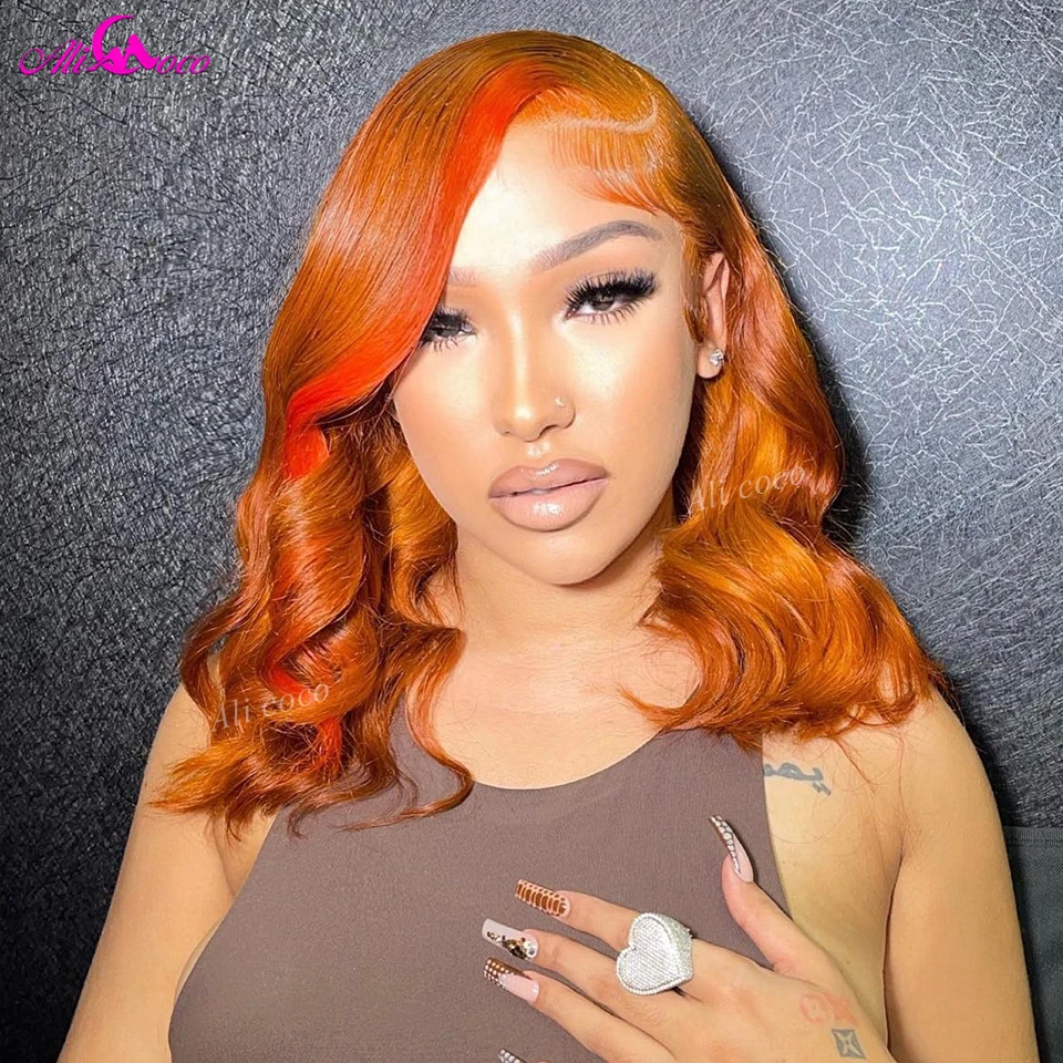 Ginger Bob Lace Front Wig Human Hair 13x4 Lace Front Wigs 180 Density Body Wave Short Bob Wig Ginger Orange Bob Wig
Ginger Bob Lace Front Wig Human Hair 13x4 Lace Front Wigs 180 Density Body Wave Short Bob Wig Ginger Orange Bob Wig