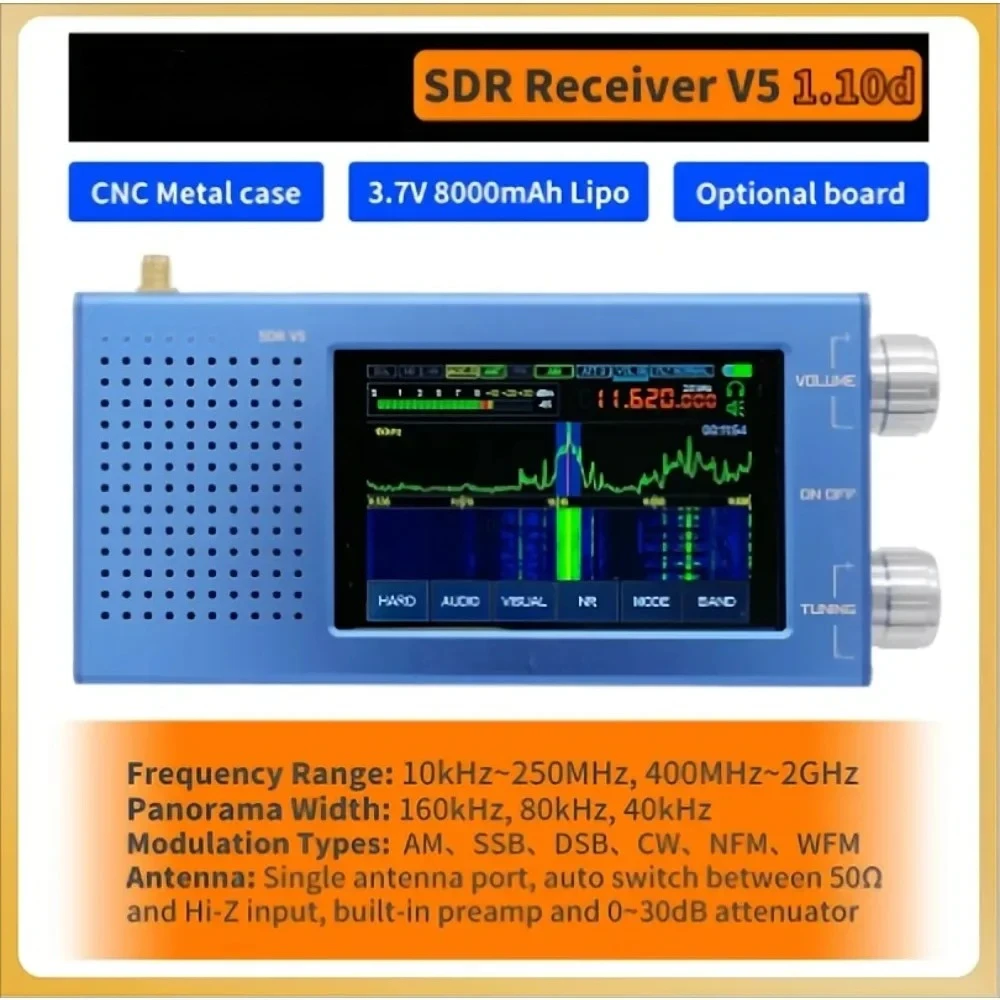 New Malachite SDR DSP Radio Receiver V5 With Option 1.10d Firmware Radio Shortwave
New Malachite SDR DSP Radio Receiver V5 With Option 1.10d Firmware Radio Shortwave