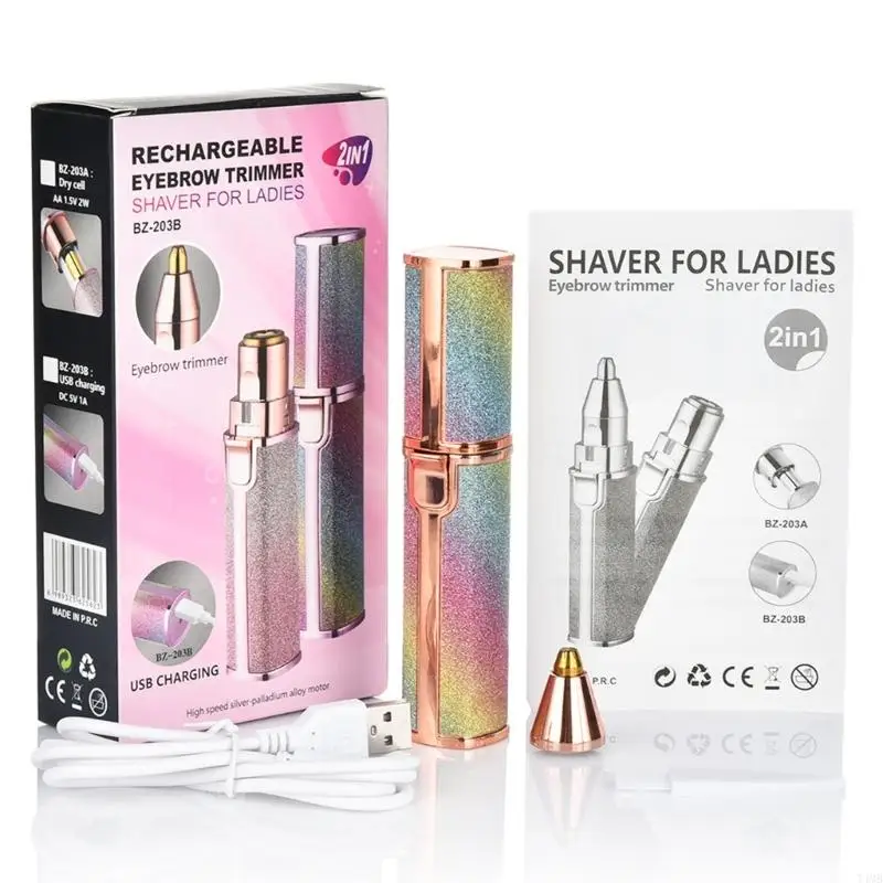 Double Use Women's Eyebrow Trimmer And Hair Removal Razors Accuracy Eyebrow Shaping And Hair Removal Instrument T4MB
Double Use Women's Eyebrow Trimmer And Hair Removal Razors Accuracy Eyebrow Shaping And Hair Removal Instrument T4MB