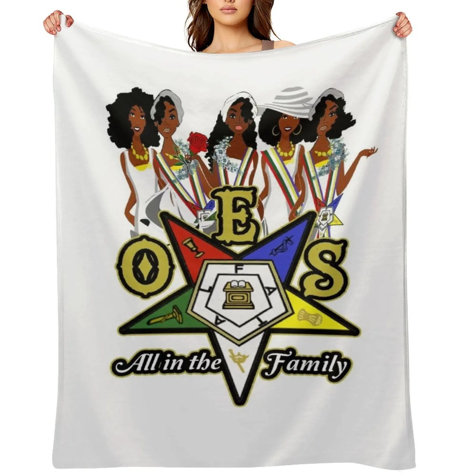 OES Order Of The Eastern Star Logo Sistars All In The Family Freemason Throw Blanket Loose Cute Plaid Vintage Bed Blankets
OES Order Of The Eastern Star Logo Sistars All In The Family Freemason Throw Blanket Loose Cute Plaid Vintage Bed Blankets