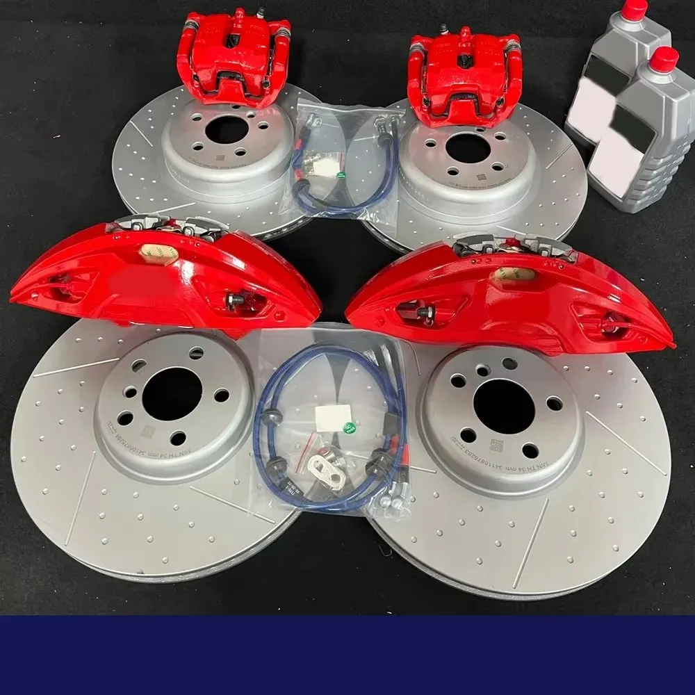 Красные 4-поршневые суппорты Red Auto Racing / Комплект больших тормозов 4pot с дисками 348мм, 374мм, 395мм, универсальные тормозные суппорты для G38, G20, G05
Красные 4-поршневые суппорты Red Auto Racing / Комплект больших тормозов 4pot с дисками 348мм, 374мм, 395мм, универсальные тормозные суппорты для G38, G20, G05