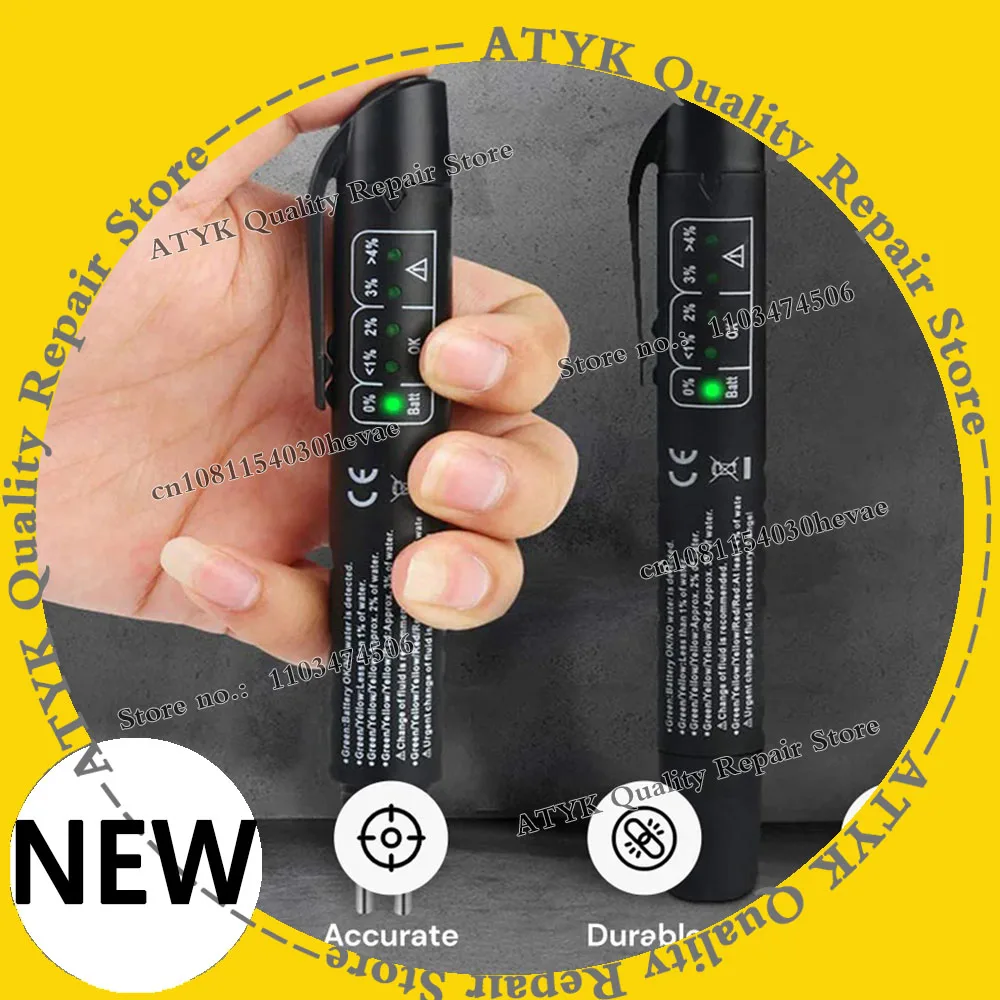 Brake Fluid Liquid Tester Auto Liquid Testing Brake Fluid Testing Pen with 5 LED Indicators for DOT3 DOT4 Car Accessories Brake
Brake Fluid Liquid Tester Auto Liquid Testing Brake Fluid Testing Pen with 5 LED Indicators for DOT3 DOT4 Car Accessories Brake