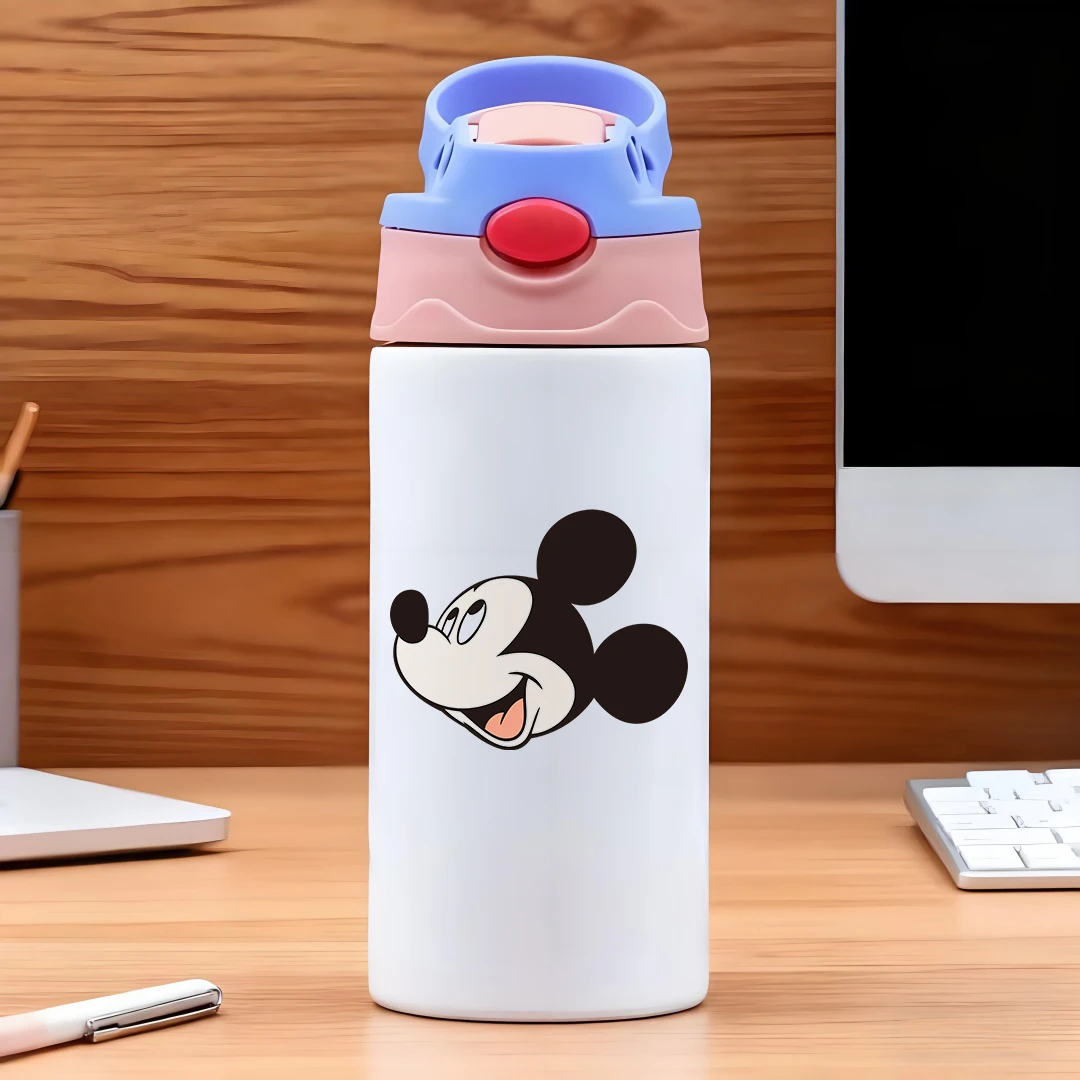 Disney vacuum cup with classic Mickey Mouse face silhouette cartoon pattern 304 stainless steel cartoon straw cup childrens
Disney vacuum cup with classic Mickey Mouse face silhouette cartoon pattern 304 stainless steel cartoon straw cup childrens