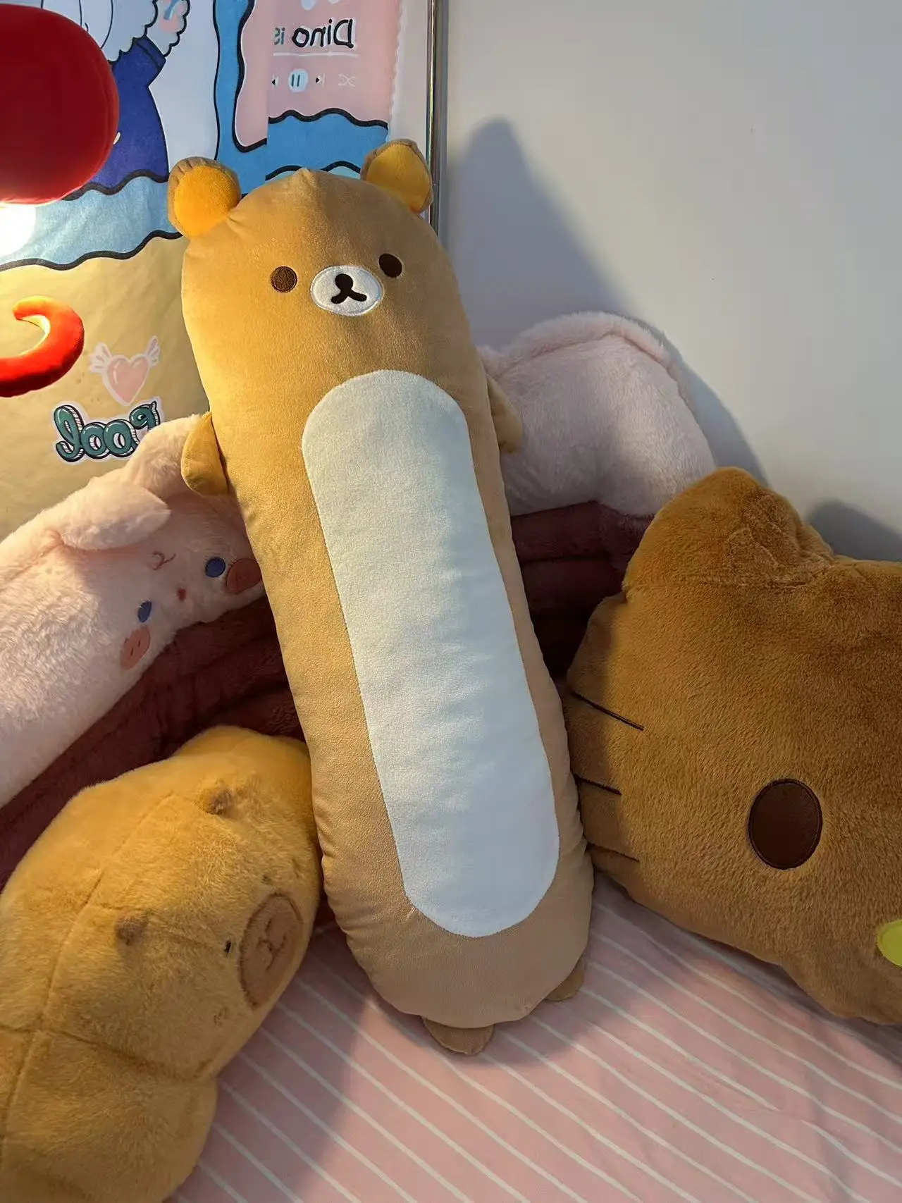 60 см/80 см мультяшная подушка Rilakkumas Kawaii Korilakkuma с вышивкой медведя, мягкая длинная подушка на спине, подушка с татами, декор
60 см/80 см мультяшная подушка Rilakkumas Kawaii Korilakkuma с вышивкой медведя, мягкая длинная подушка на спине, подушка с татами, декор