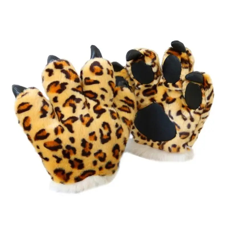 31BF Adult Kids Plush Leopard Cosplay Costume Set Ears Headband 3D Animal Paw Gloves Stuffed Mittens Party
31BF Adult Kids Plush Leopard Cosplay Costume Set Ears Headband 3D Animal Paw Gloves Stuffed Mittens Party