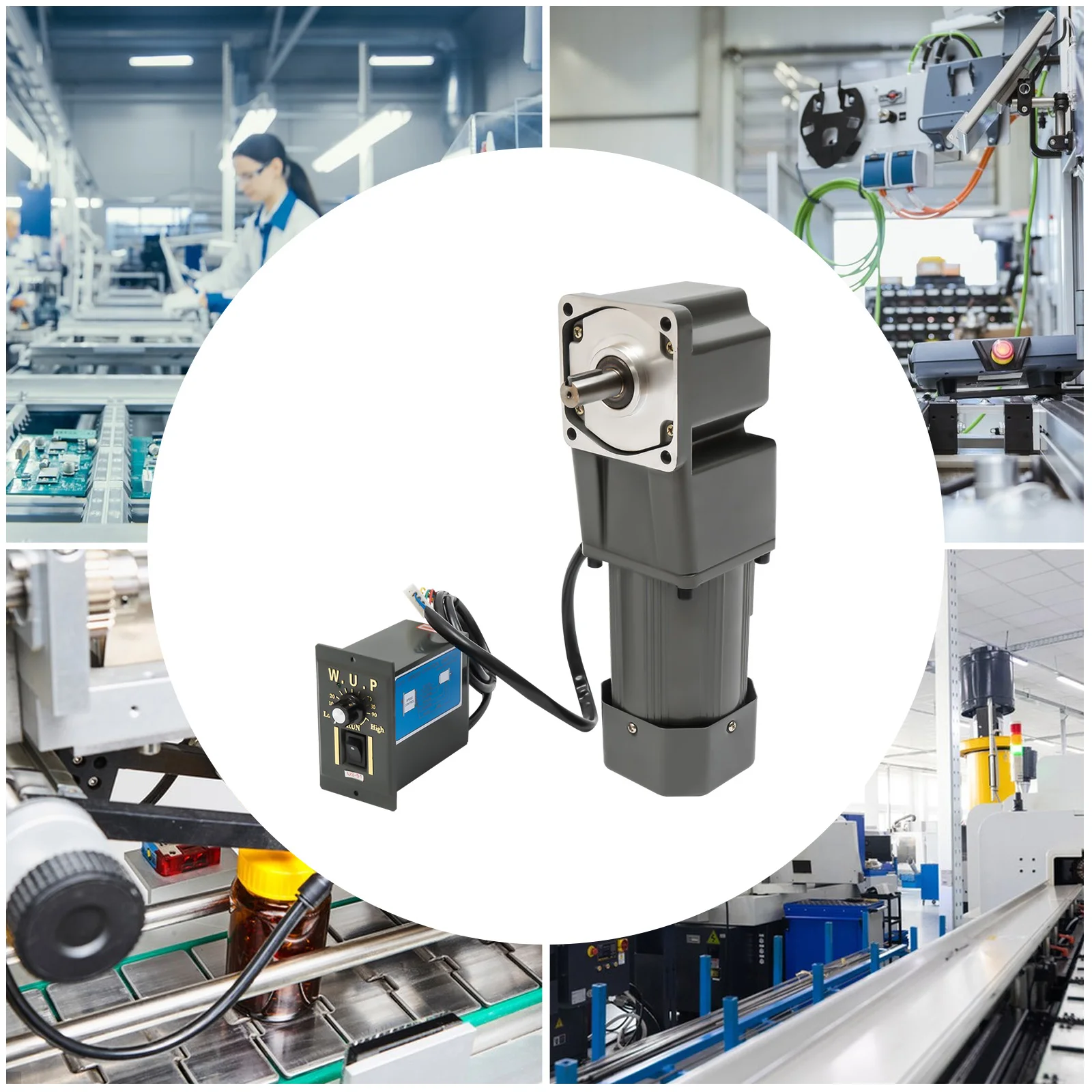 Electric Gear Motor with Variable Speed Adjustable Controller Governor Geared Motor,90°Right Angle Output,1:30K 45RPM 20NM
Electric Gear Motor with Variable Speed Adjustable Controller Governor Geared Motor,90°Right Angle Output,1:30K 45RPM 20NM