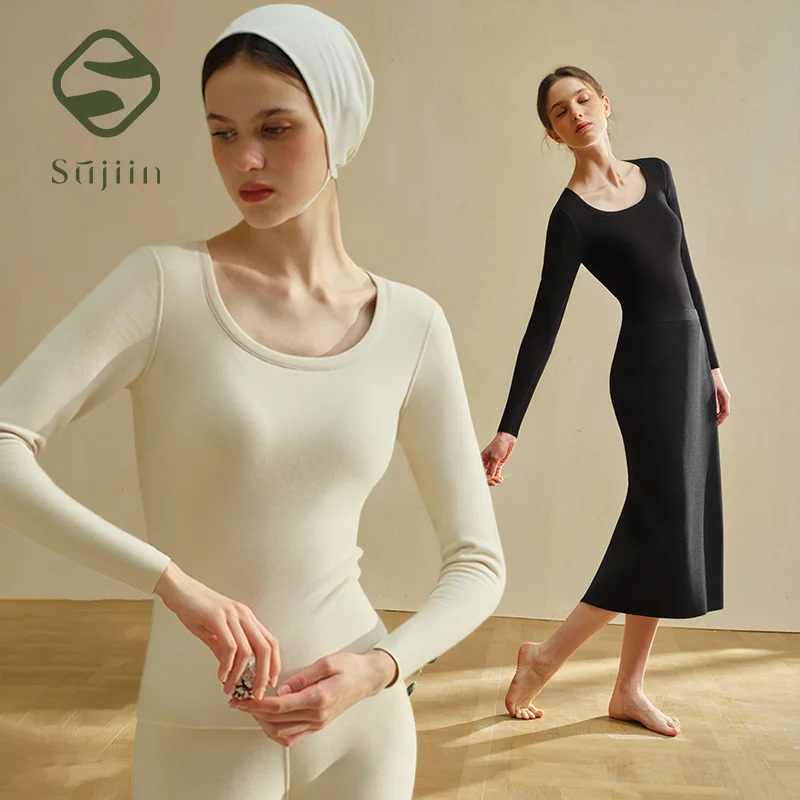 SUJIIN Long Sleeve Thermal Tops for Women 2025 Winter Fleece Basic Thick Base Layer Cashmere Thermal Shirt Clothes Woman WC060
SUJIIN Long Sleeve Thermal Tops for Women 2025 Winter Fleece Basic Thick Base Layer Cashmere Thermal Shirt Clothes Woman WC060