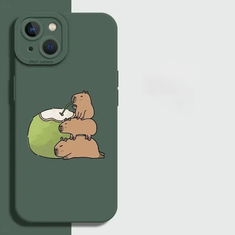 Suitable for Iphone Capybara Phone Case Coconut Boba Tea Cartoon Design Color Options Soft Silicone Protective Cover for IPhone
Suitable for Iphone Capybara Phone Case Coconut Boba Tea Cartoon Design Color Options Soft Silicone Protective Cover for IPhone