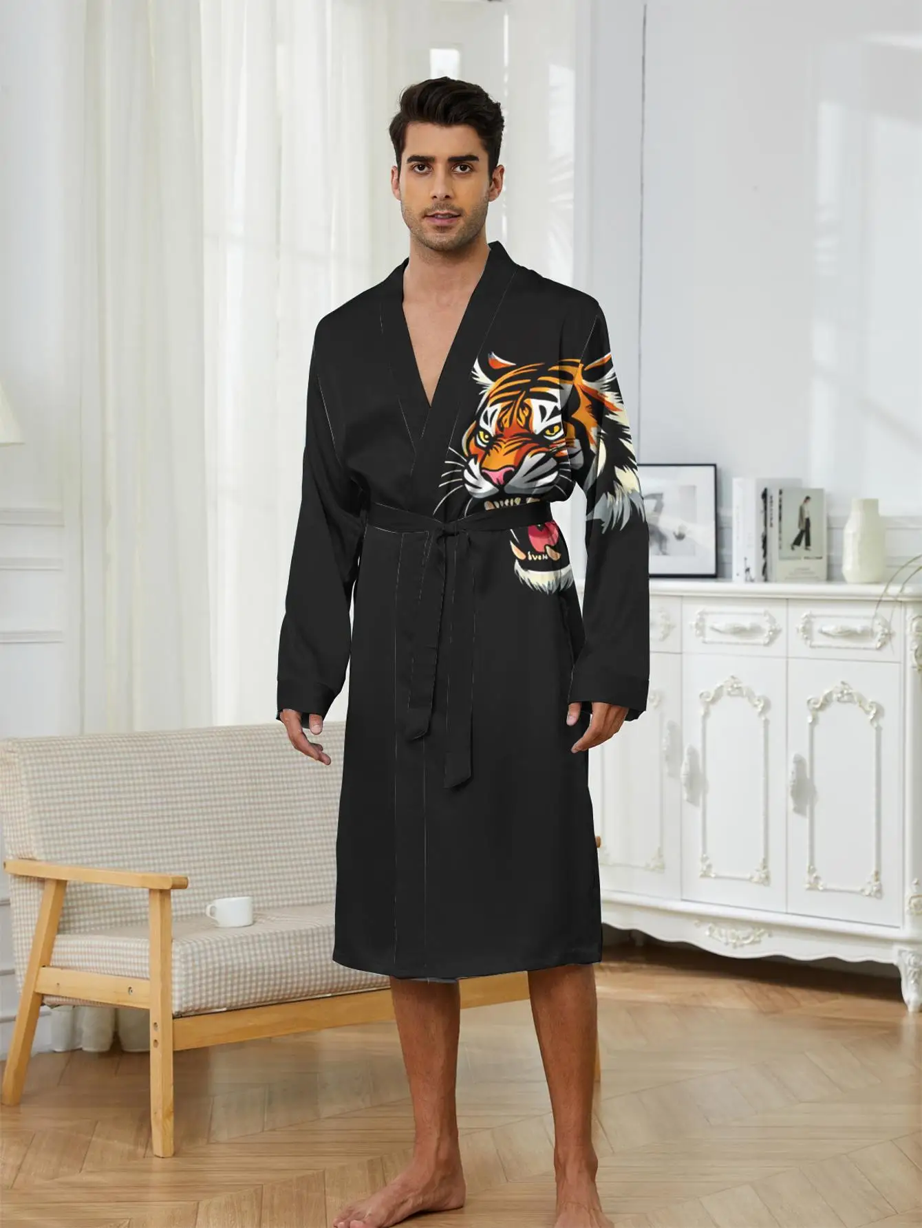1pc Men'S Robes 2026 Spring/Summer Graphic Bathrobe Men Dressing Gown 3D Printed Polyester Shower Robe Bathrobe Long Nightgown
1pc Men'S Robes 2026 Spring/Summer Graphic Bathrobe Men Dressing Gown 3D Printed Polyester Shower Robe Bathrobe Long Nightgown