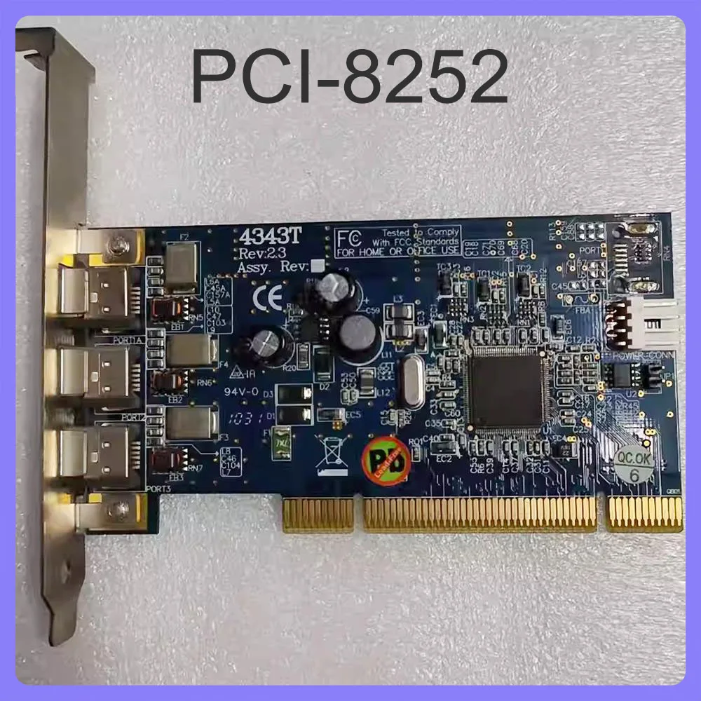 For NI America PCI-8252 3-Port 1394 Communication Data Acquisition DAQ Card
For NI America PCI-8252 3-Port 1394 Communication Data Acquisition DAQ Card