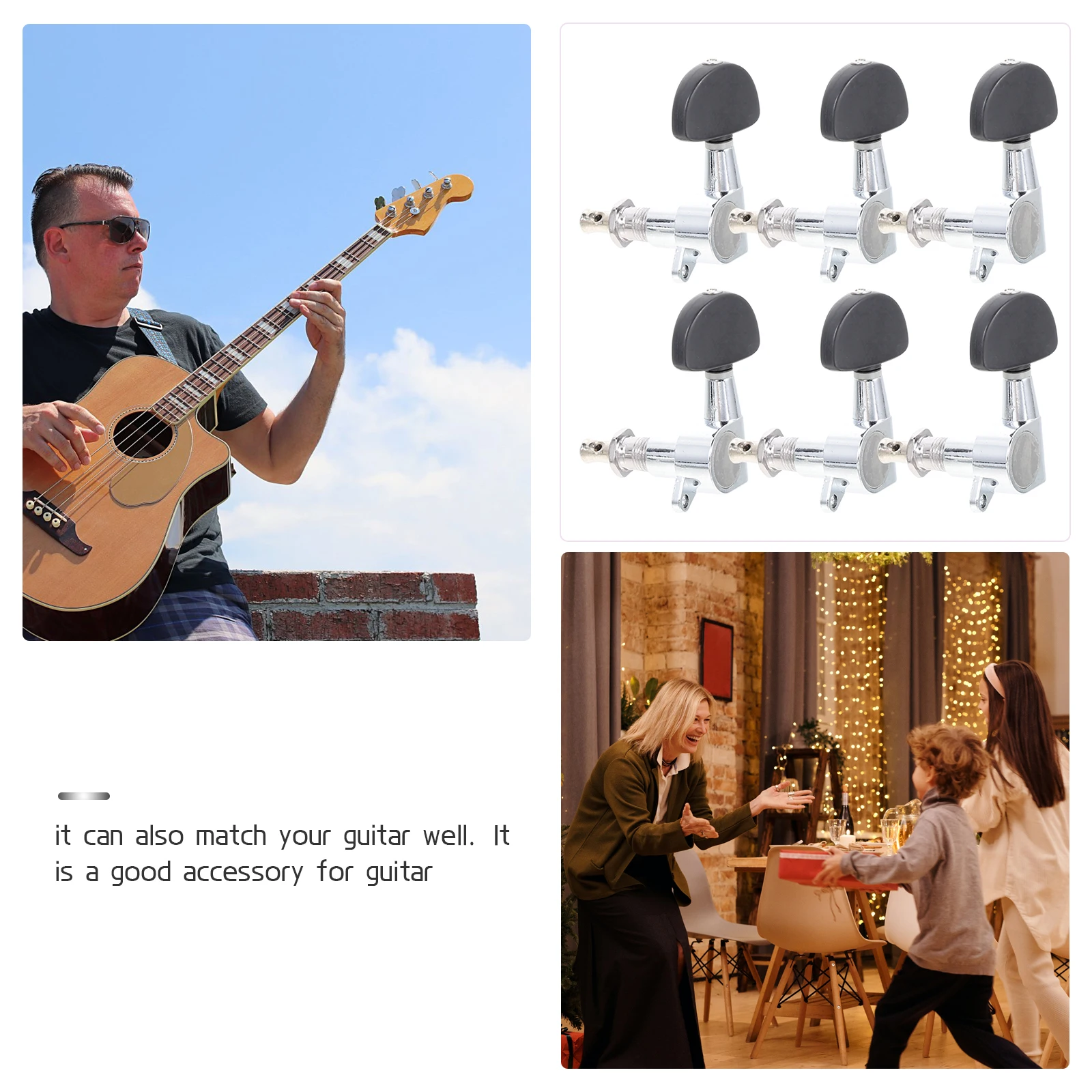 Guitar Tuners Electric Tuning Pegs Machine Head Nose Professional Part Keys Replacement Metal
Guitar Tuners Electric Tuning Pegs Machine Head Nose Professional Part Keys Replacement Metal