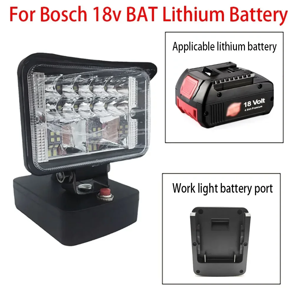 DIY Working Light For Bosch 18V BAT Series Flood Focus Spot Light LED Control Switch Torch Camping Light Floodlight Spotlight
DIY Working Light For Bosch 18V BAT Series Flood Focus Spot Light LED Control Switch Torch Camping Light Floodlight Spotlight