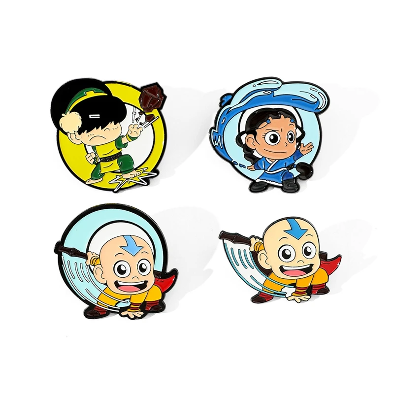 Anime Cartoon The Last Airbender Characters Metal Badge Accessories Alloy Drip Oil Brooch Pin Backpack Decoration Lapel pins
Anime Cartoon The Last Airbender Characters Metal Badge Accessories Alloy Drip Oil Brooch Pin Backpack Decoration Lapel pins