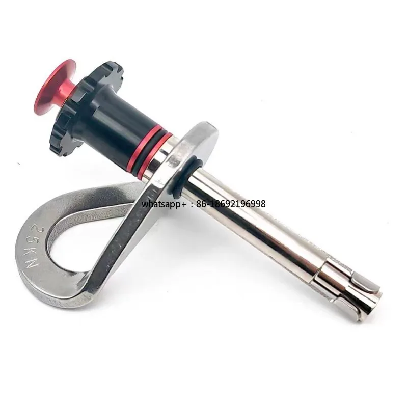 Stainless steel rock nail hanging piece aerial work speed drop safety rope holder 10X65
Stainless steel rock nail hanging piece aerial work speed drop safety rope holder 10X65