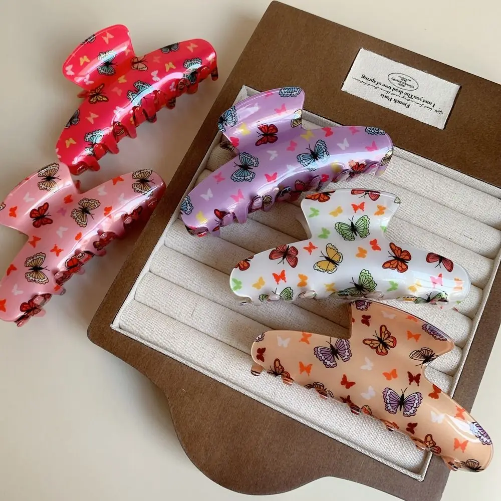 Hairpin Butterfly Hair Clip Acrylic Colorful Printed Grab Clip Hair Accessories Korean Style Headwear Large Hair Claw Party
Hairpin Butterfly Hair Clip Acrylic Colorful Printed Grab Clip Hair Accessories Korean Style Headwear Large Hair Claw Party