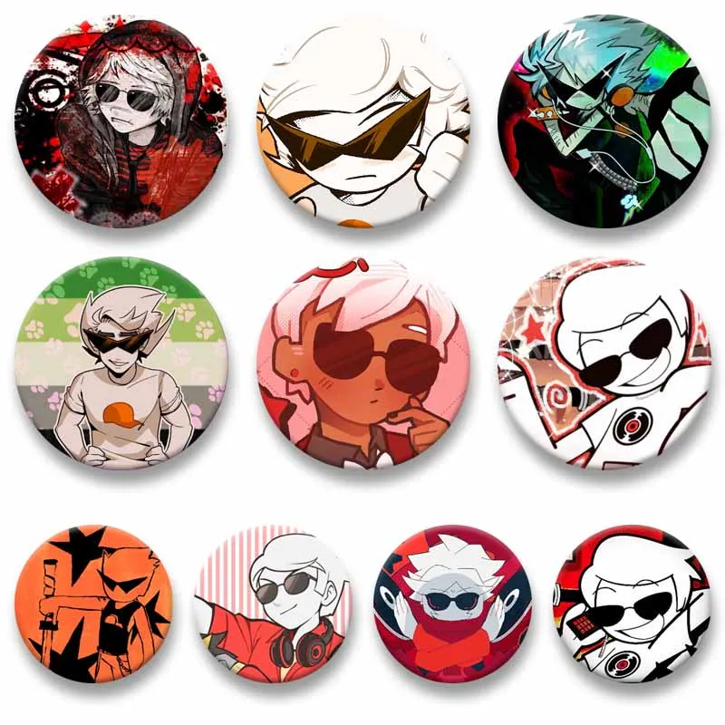 H-Homestuck Dave Dirk Strider Enamel Pins Custom Funny Game Character Brooches Lapel Badges Bag Clothes Jewelry Gift for Friends
H-Homestuck Dave Dirk Strider Enamel Pins Custom Funny Game Character Brooches Lapel Badges Bag Clothes Jewelry Gift for Friends