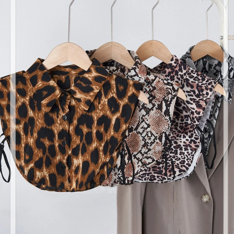 Модный леопардовый съемный лацкан с накладным воротником, топ, свитер, блузка, декоративные полурубашки, воротники, галстуки, орнамент, аксессуары
Модный леопардовый съемный лацкан с накладным воротником, топ, свитер, блузка, декоративные полурубашки, воротники, галстуки, орнамент, аксессуары