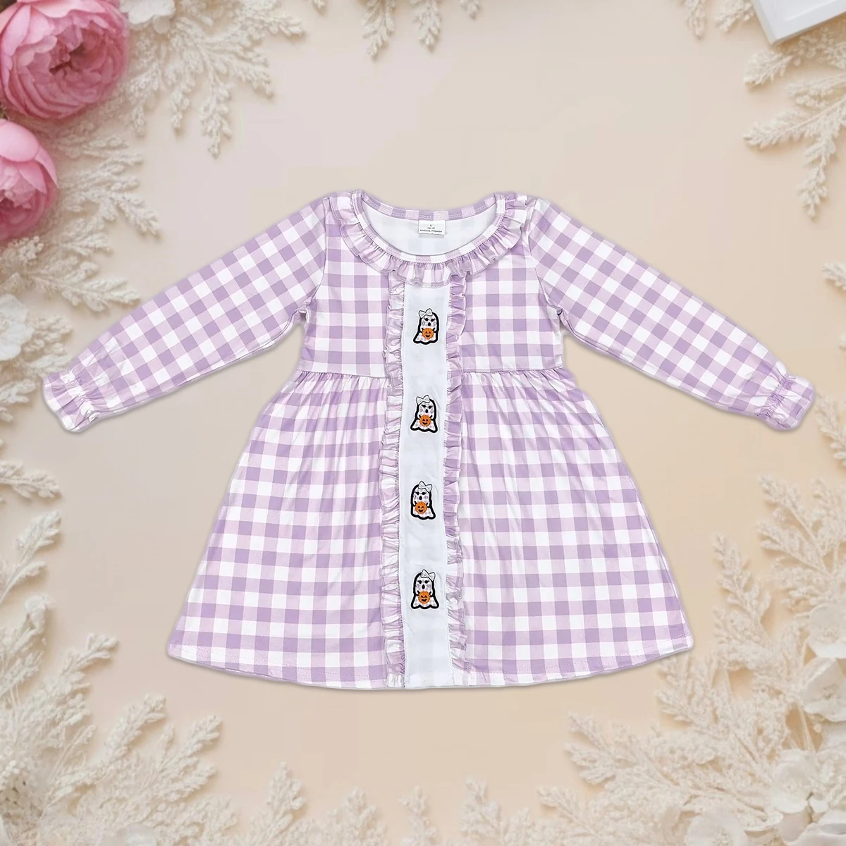 Baby Girls Dress Long Sleeves Embroidery Pumpkin Ghost Bows Knee Length Dress Halloween Clothing for Kids Infant Toddler Clothes
Baby Girls Dress Long Sleeves Embroidery Pumpkin Ghost Bows Knee Length Dress Halloween Clothing for Kids Infant Toddler Clothes