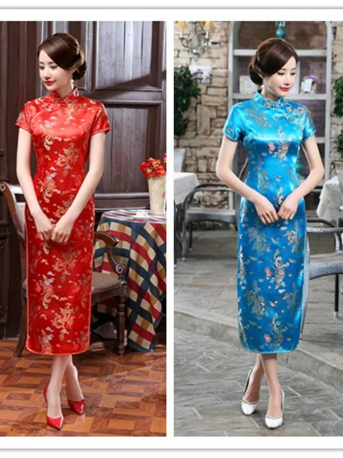 Tang Sle Long Dragon And Phoenix Dr Традиционный китайский длинный халат с флагом Ципао в стиле ретро Faion ort Sve с высоким разрезом на каждый день ...
Tang Sle Long Dragon And Phoenix Dr Традиционный китайский длинный халат с флагом Ципао в стиле ретро Faion ort Sve с высоким разрезом на каждый день ...