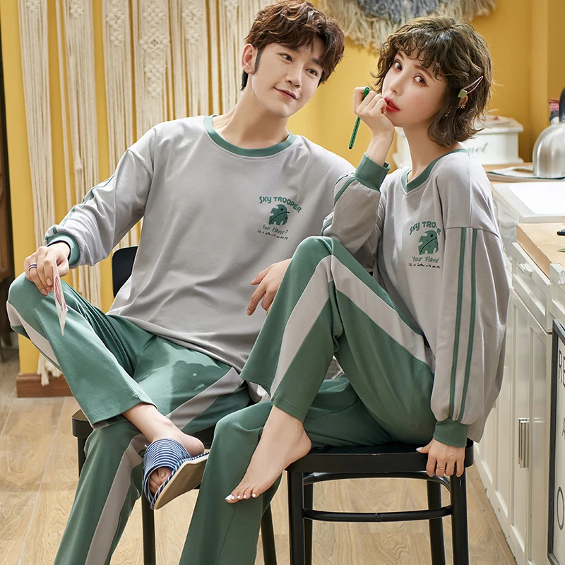 2022 Couple Pajamas Sets Cute Cartoon Women Sleepwear Leisure Cotton Plus Size Long Sleeve Men Homewear Sleep Tops Homme
2022 Couple Pajamas Sets Cute Cartoon Women Sleepwear Leisure Cotton Plus Size Long Sleeve Men Homewear Sleep Tops Homme