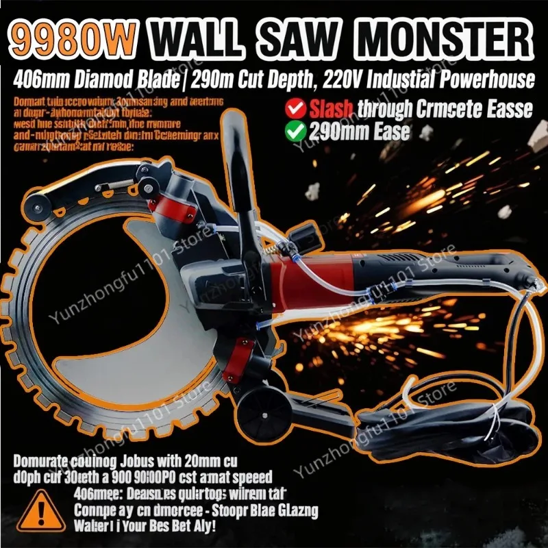 9980W High Frequency Brushless Ring Saw Wall Cutting Machine High-Power Cutting Machine Ring Saw Concrete Wall Cutting Machine
9980W High Frequency Brushless Ring Saw Wall Cutting Machine High-Power Cutting Machine Ring Saw Concrete Wall Cutting Machine