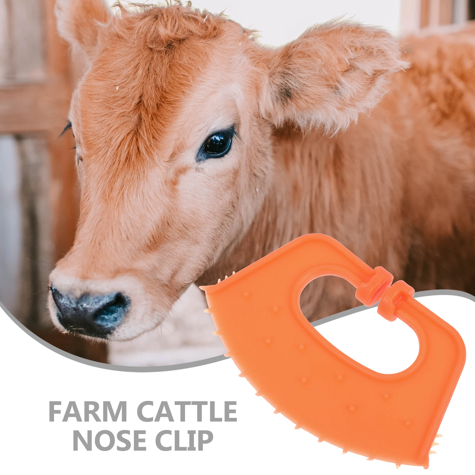 10pcs Calf Weaner Plastic Cow Nose Clip Weaning Tool Lightweight Durable Farm Animal Equipment Livestock Supplies
10pcs Calf Weaner Plastic Cow Nose Clip Weaning Tool Lightweight Durable Farm Animal Equipment Livestock Supplies