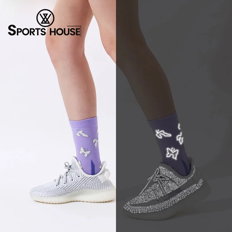 Sport's House Girls' Reflective Luminous Mid-Calf Socks,Fashion Deodorant and Breathable Night Socks for Running
Sport's House Girls' Reflective Luminous Mid-Calf Socks,Fashion Deodorant and Breathable Night Socks for Running