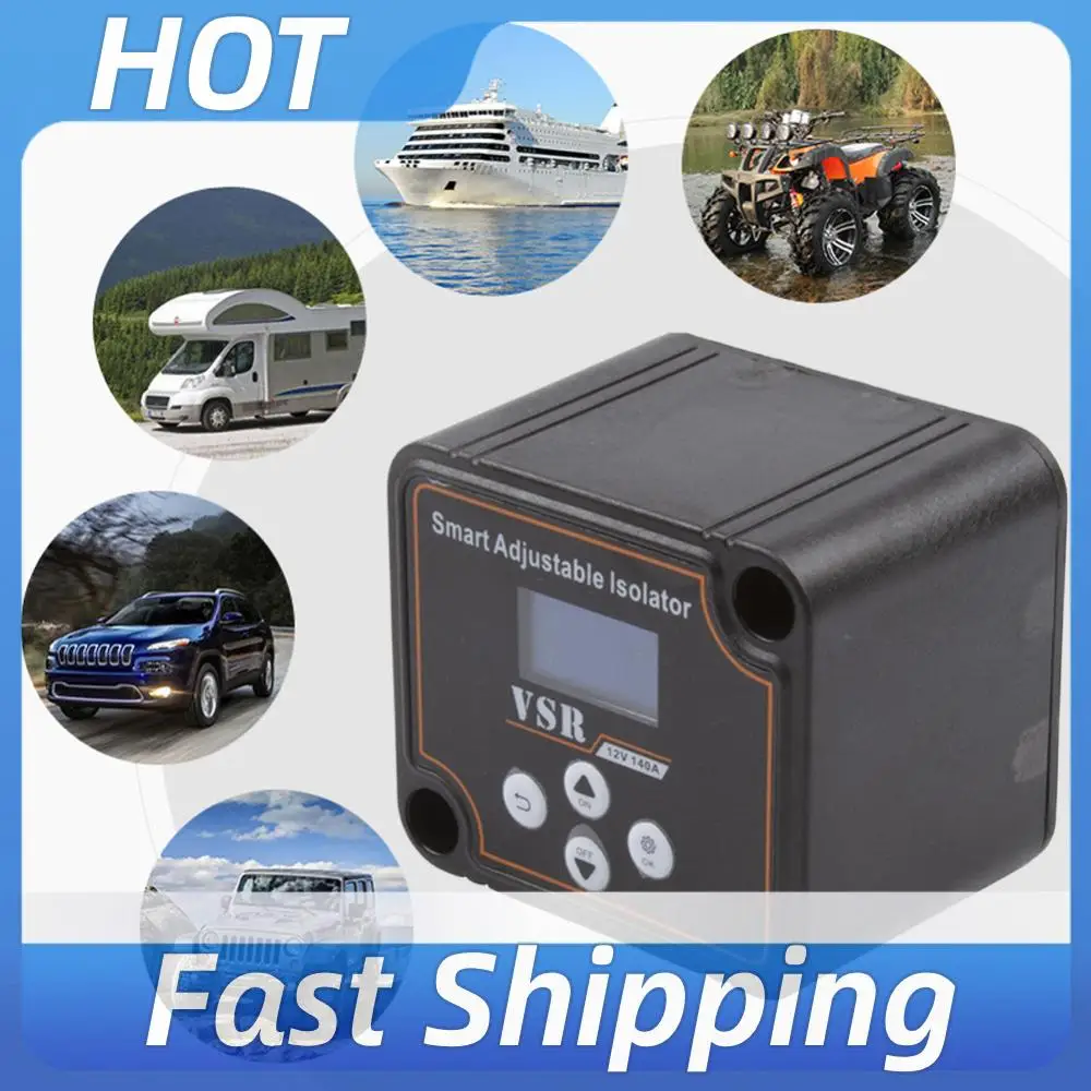 12V 140A Dual Battery Smart Isolator Split Charge Voltage Sensitive Split Charge Relay LCD Display VSR Car Relay Voltage Setting
12V 140A Dual Battery Smart Isolator Split Charge Voltage Sensitive Split Charge Relay LCD Display VSR Car Relay Voltage Setting