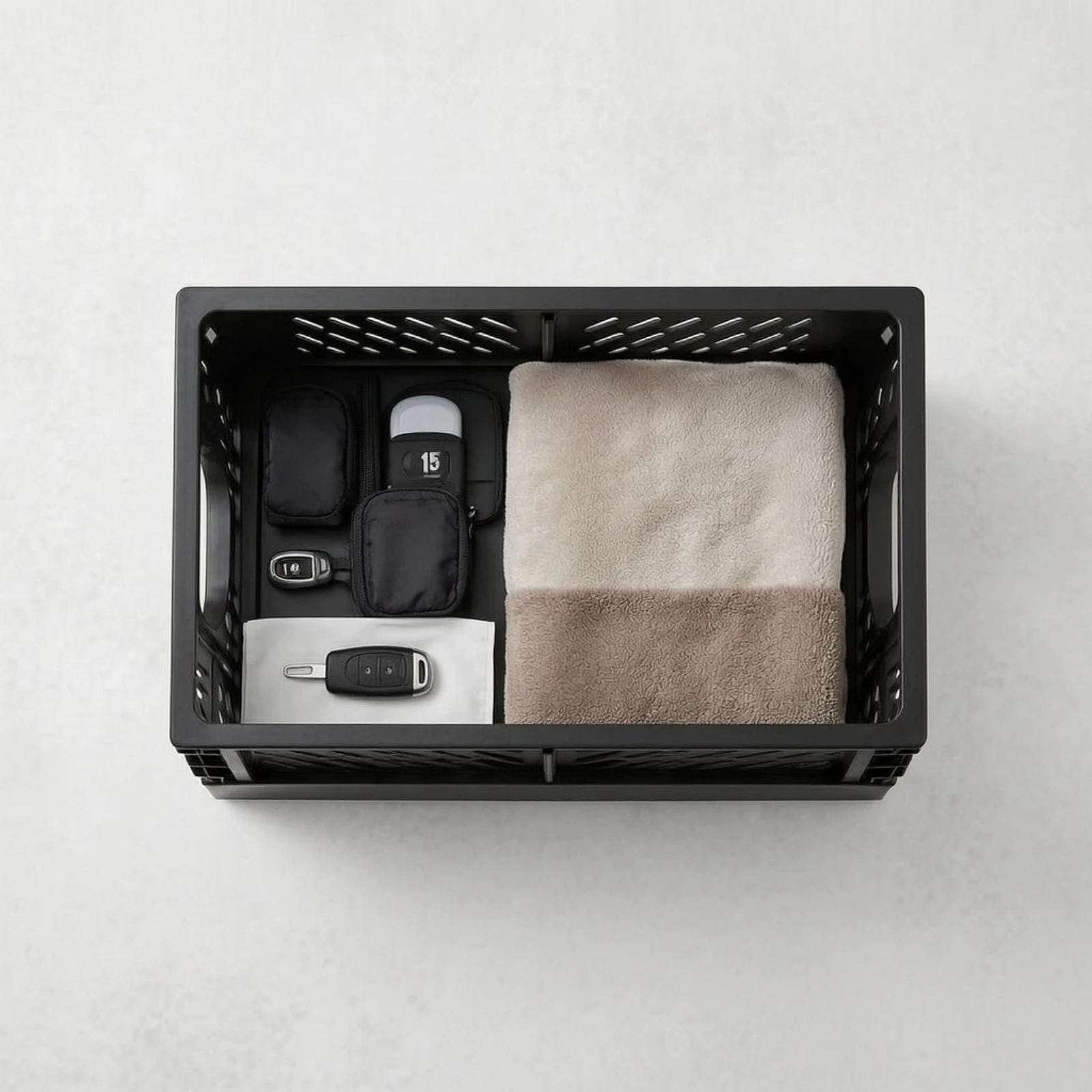 Foldable Storage Crate Black Collapsible Storage Crate Ventilated Basket Space Saving Household Organizer Portable
Foldable Storage Crate Black Collapsible Storage Crate Ventilated Basket Space Saving Household Organizer Portable