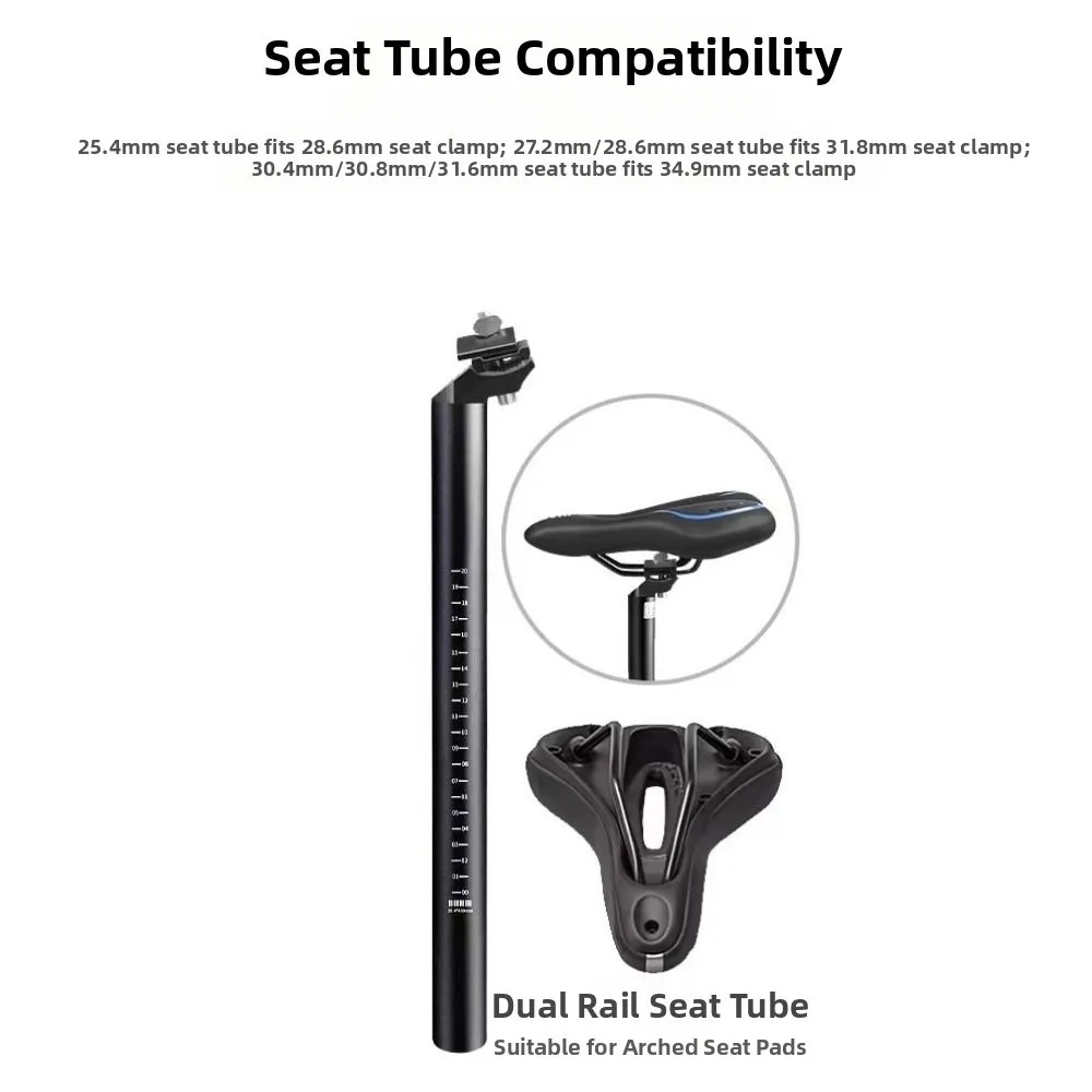 Aluminum Alloy Bicycle Seat Post Adjustable 25.4/27.2/28.6/31.6mm MTB Seat Tube Integrate Design Superlight Bike Seat Tube
Aluminum Alloy Bicycle Seat Post Adjustable 25.4/27.2/28.6/31.6mm MTB Seat Tube Integrate Design Superlight Bike Seat Tube