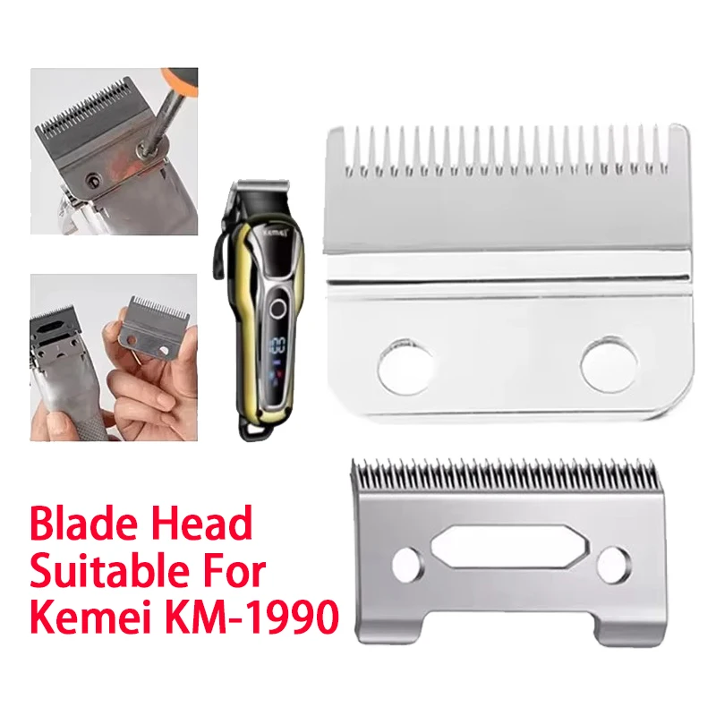 Replacement Blade Hair Clipper Blade for KEMEI KM-1990 Cutter Head For Electric Hair Trimmer Shaver Clipper Cutting Machine 1990
Replacement Blade Hair Clipper Blade for KEMEI KM-1990 Cutter Head For Electric Hair Trimmer Shaver Clipper Cutting Machine 1990
