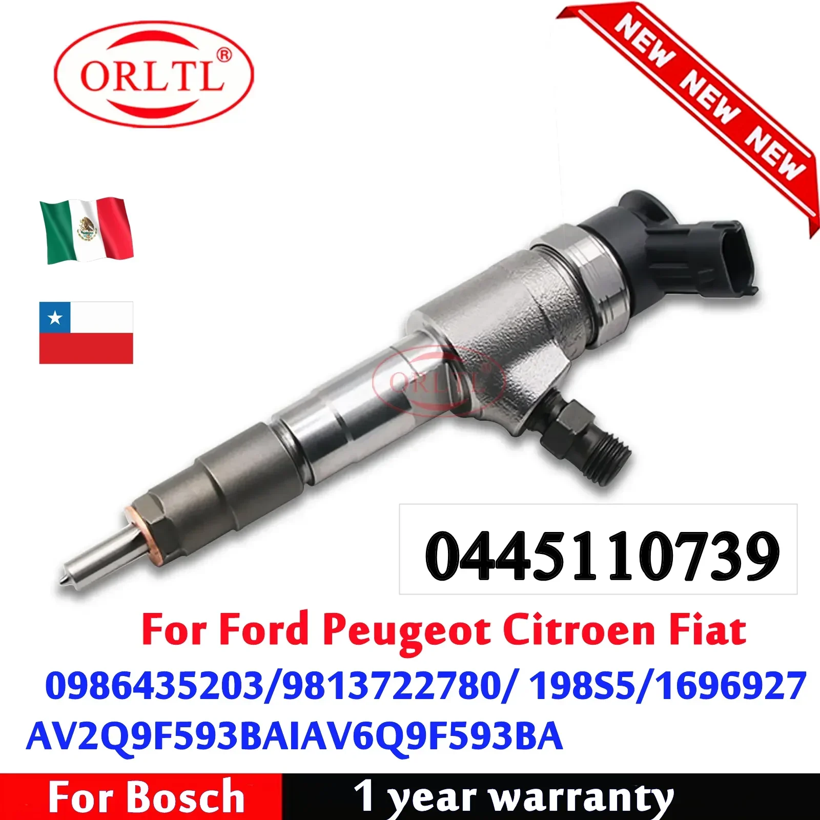 0445110739 Diesel Injector 0 445 110 739 For Citroen Peugeot 198S5 1696927 0986435203 9813722780 Ford AV2Q9F593BA AV6Q9F593
0445110739 Diesel Injector 0 445 110 739 For Citroen Peugeot 198S5 1696927 0986435203 9813722780 Ford AV2Q9F593BA AV6Q9F593