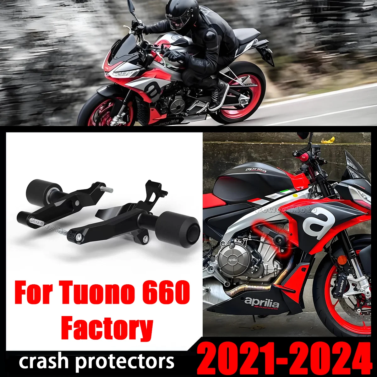 Motorcycle Bumper Frame Slider Protector Body Engine Fall Protection Fairing Collision Pad For Aprlia Tuono 660 Factory 2021-24
Motorcycle Bumper Frame Slider Protector Body Engine Fall Protection Fairing Collision Pad For Aprlia Tuono 660 Factory 2021-24