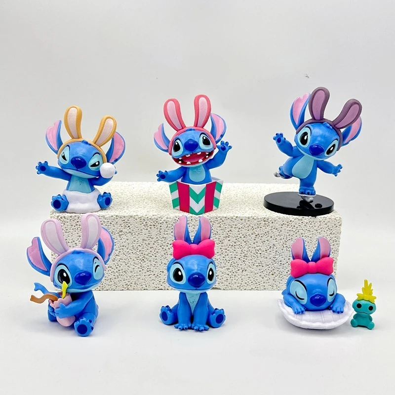 6pcs Disney Anime Figures Winter Story Stitch Doll Cartoon Toys PVC Q version birthday cake decorations Toy Pendant model gifts
6pcs Disney Anime Figures Winter Story Stitch Doll Cartoon Toys PVC Q version birthday cake decorations Toy Pendant model gifts