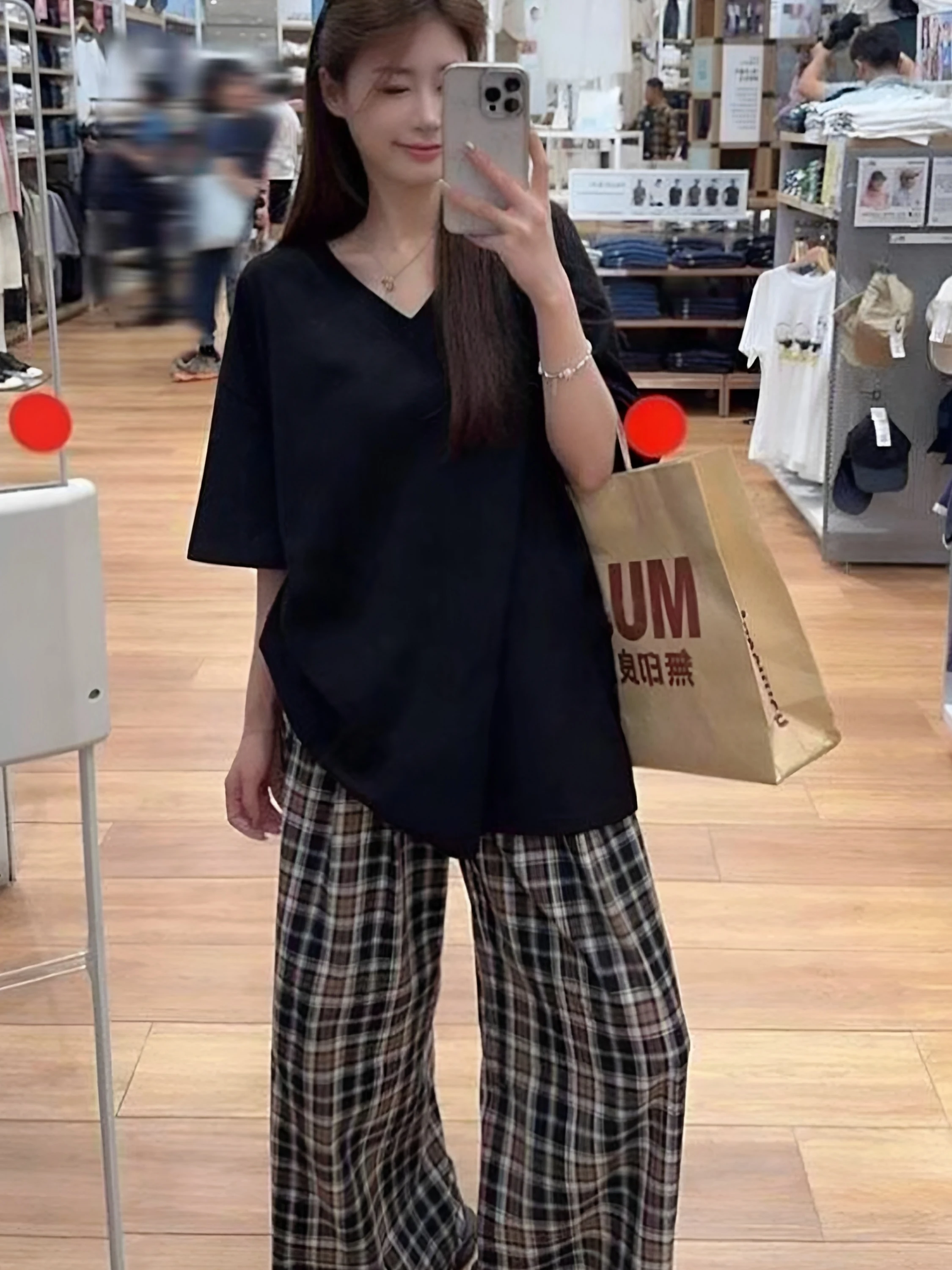 plus Size 300 Pounds Women's V-Neck Mid-Length Short-Sleeve T-Shirt Korean Style Loose Fit Summer Pure Color Lazy Style Top
plus Size 300 Pounds Women's V-Neck Mid-Length Short-Sleeve T-Shirt Korean Style Loose Fit Summer Pure Color Lazy Style Top