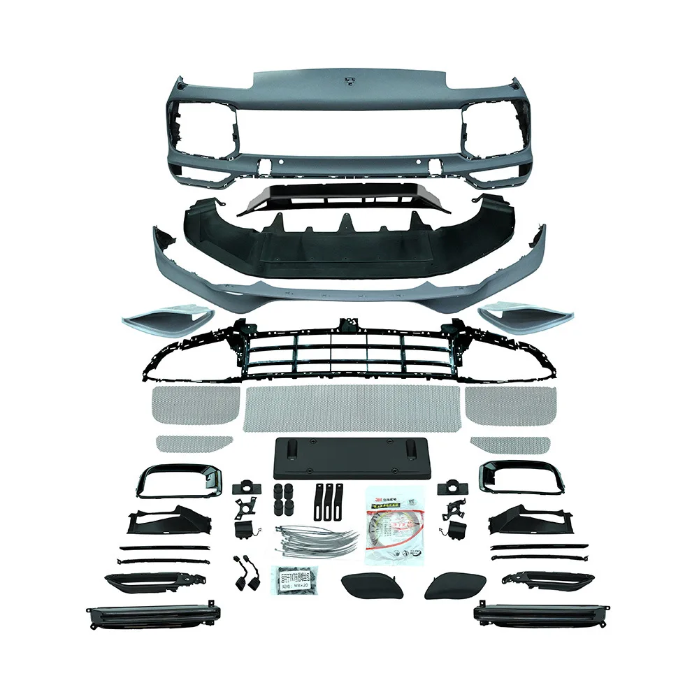 Suitable for The front bumper assembly of the 2007-10 Cayenne 957 modified to 9Y0.1 Turbo includes daytime running lights and TK
Suitable for The front bumper assembly of the 2007-10 Cayenne 957 modified to 9Y0.1 Turbo includes daytime running lights and TK