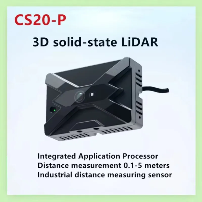 CS20-P TOF 3D твердотельный лидарный датчик дальности Внутренняя 5-метровая промышленная камера глубины FOV H100 ° xV75 °
CS20-P TOF 3D твердотельный лидарный датчик дальности Внутренняя 5-метровая промышленная камера глубины FOV H100 ° xV75 °