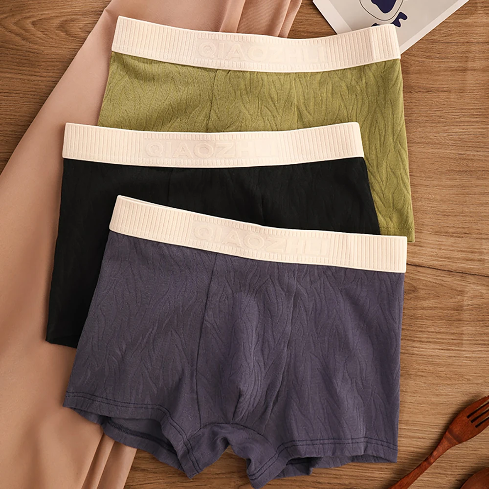 3PCS/Pack L-4XL Top Grade Jacquard Boxers Hombre 100% Cotton Antibacterial Breathable Men's Panties Comfortable Soft Underwear
3PCS/Pack L-4XL Top Grade Jacquard Boxers Hombre 100% Cotton Antibacterial Breathable Men's Panties Comfortable Soft Underwear