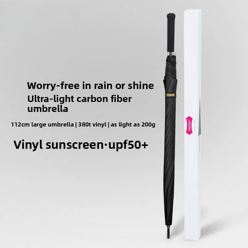 Long Handle Sun Umbrella Female Light Carbon Fiber 212g Vinyl Sunshade Sun Block Straight Outdoor Umbrella Umbrellas for Rain
Long Handle Sun Umbrella Female Light Carbon Fiber 212g Vinyl Sunshade Sun Block Straight Outdoor Umbrella Umbrellas for Rain