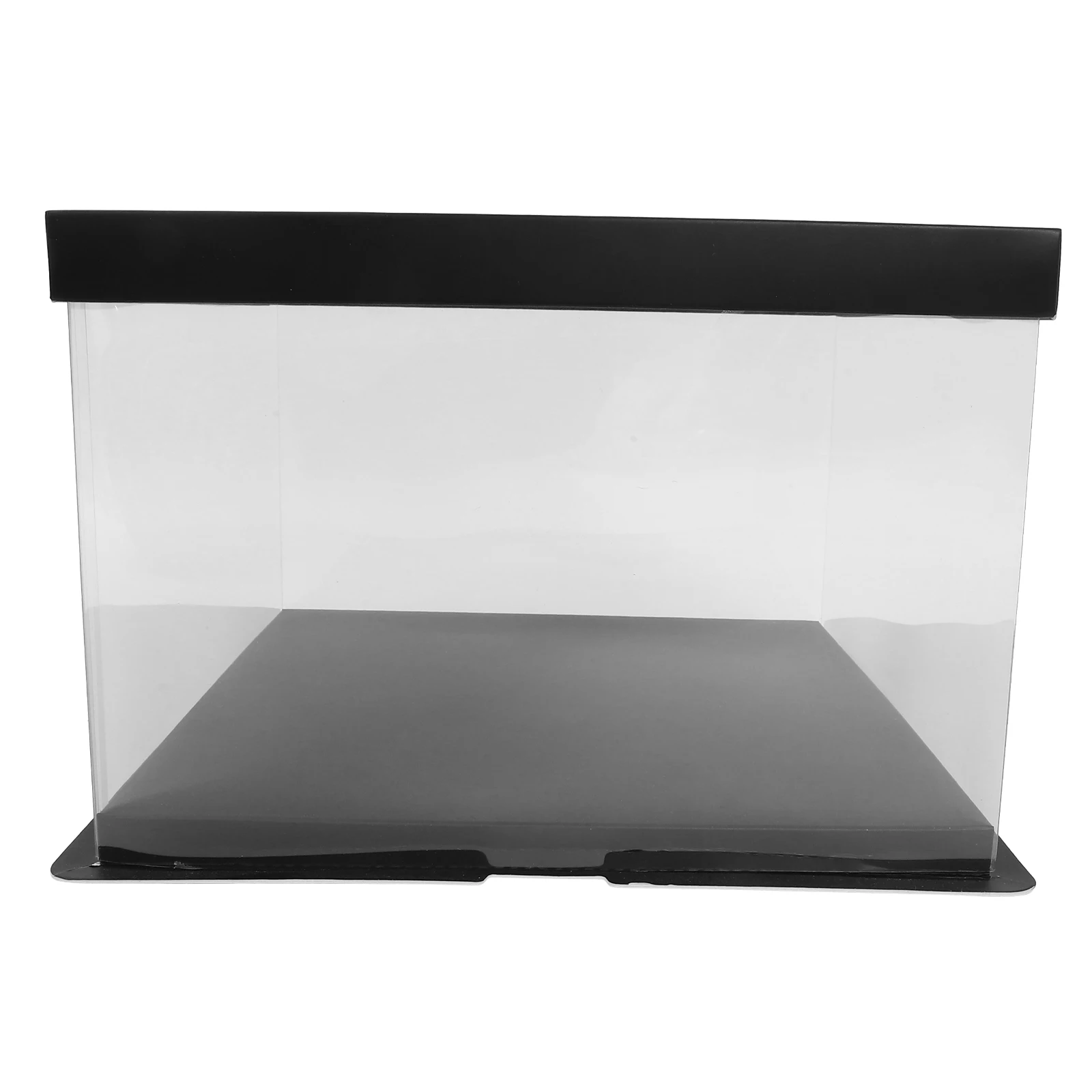 Black Plastic Packaging Boxes Clear Display Case Cube Storage Holder Rectangle Rectangular Craft Box For Cake Display
Black Plastic Packaging Boxes Clear Display Case Cube Storage Holder Rectangle Rectangular Craft Box For Cake Display