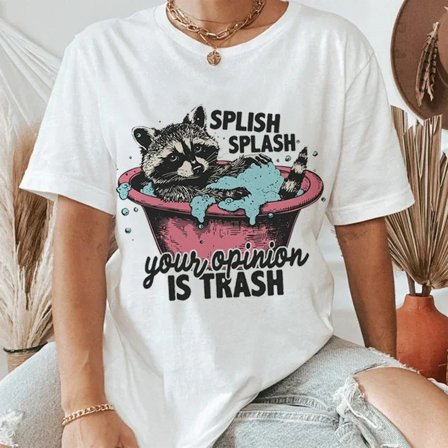 Funny Raccoon Shirt Design Printed Casual Fashion O-Neck Women's Pattern T-Shirt Clothing Printed Short Sleeved Women's T-Shirt
Funny Raccoon Shirt Design Printed Casual Fashion O-Neck Women's Pattern T-Shirt Clothing Printed Short Sleeved Women's T-Shirt