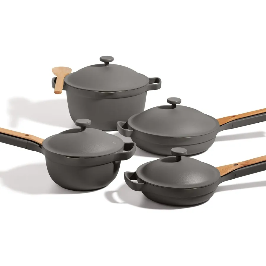 13Piece Cookware Set Featuring the Always Pan Perfect Pot and Spatulas for Versatile Kitchen Use Multifunctional ToxinFree Nons
13Piece Cookware Set Featuring the Always Pan Perfect Pot and Spatulas for Versatile Kitchen Use Multifunctional ToxinFree Nons