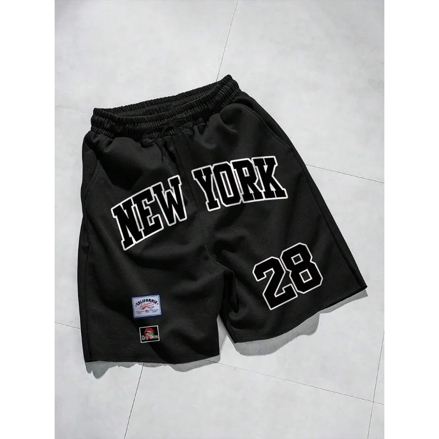 Manfinity Campus Court Men's Front Tie Letter Print Casual Shorts Simple Style For Daily Wear
Manfinity Campus Court Men's Front Tie Letter Print Casual Shorts Simple Style For Daily Wear