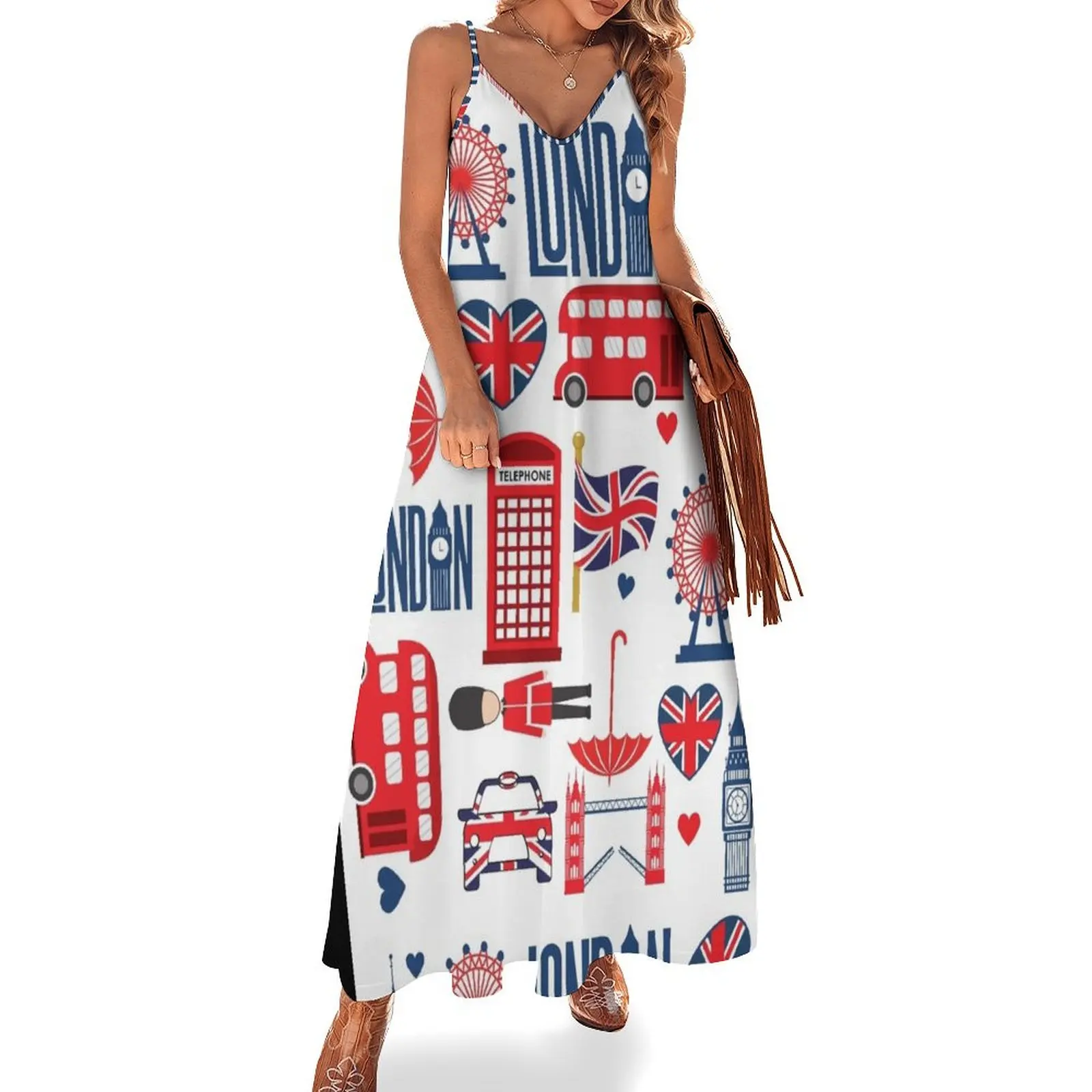 London! Sleeveless Dress Women's long dress elegant dresses for women Women's summer suit
London! Sleeveless Dress Women's long dress elegant dresses for women Women's summer suit